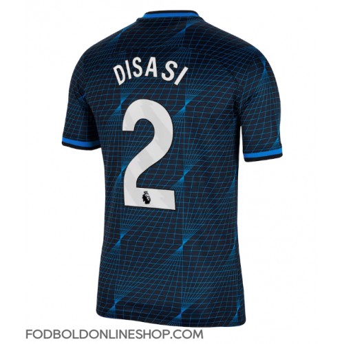 Chelsea Axel Disasi #2 Udebanetrøje 2023-24 Kortærmet
